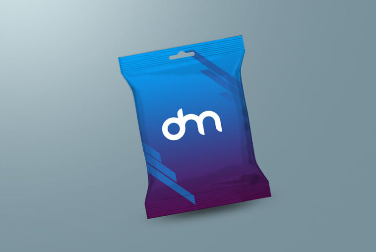 Download Simple Foil Packaging Mockup PSD - Free Download