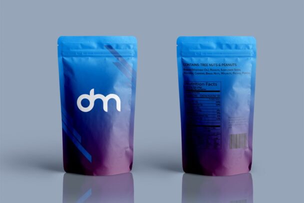 Foil Pouch Bag Packaging Mockup - Free Download