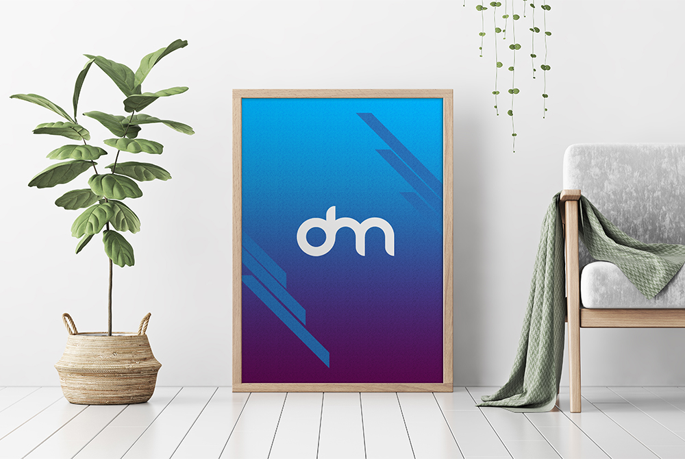 Download Minimalist Vertical Poster Frame Mockup - Free Download