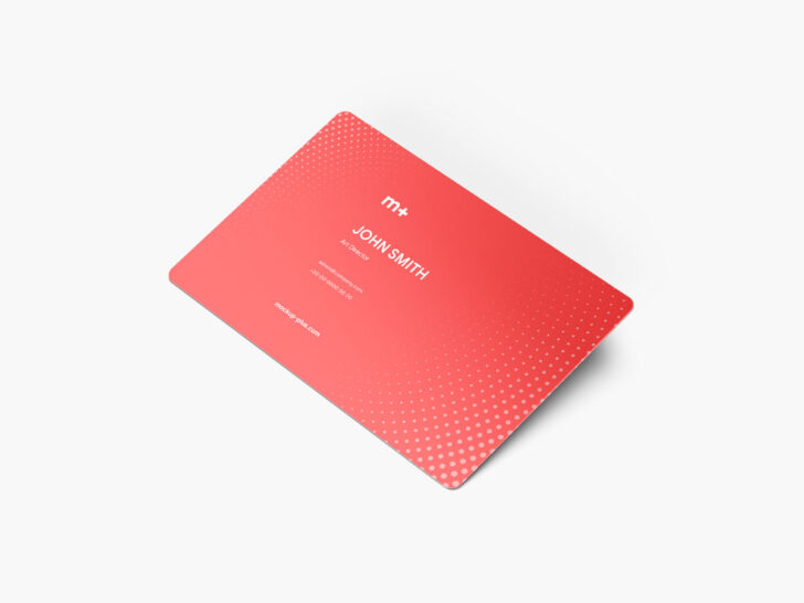 Download Round Corners Business Card Mockup - Free Download