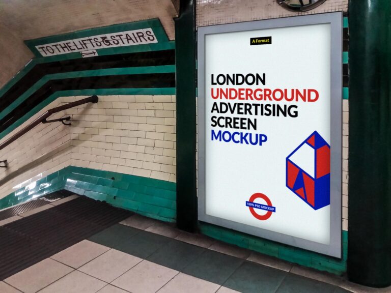 Download London Metro Advertising Mockup - Free Download