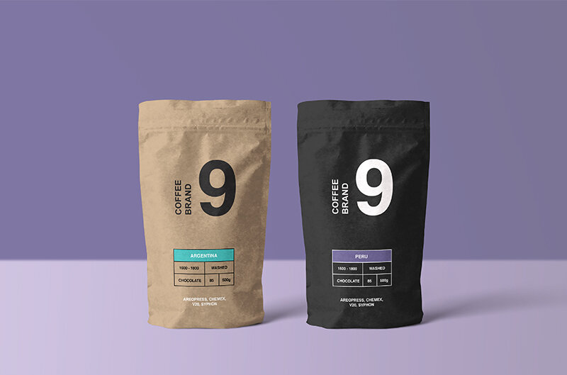 Download High Quality Paper Coffee Bag Mockup - Free Download