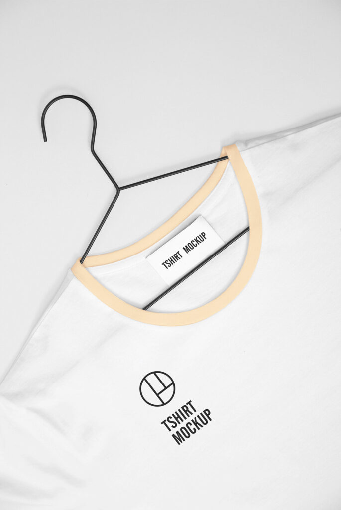 Download White Hanging T-Shirt Mockup - Free Download
