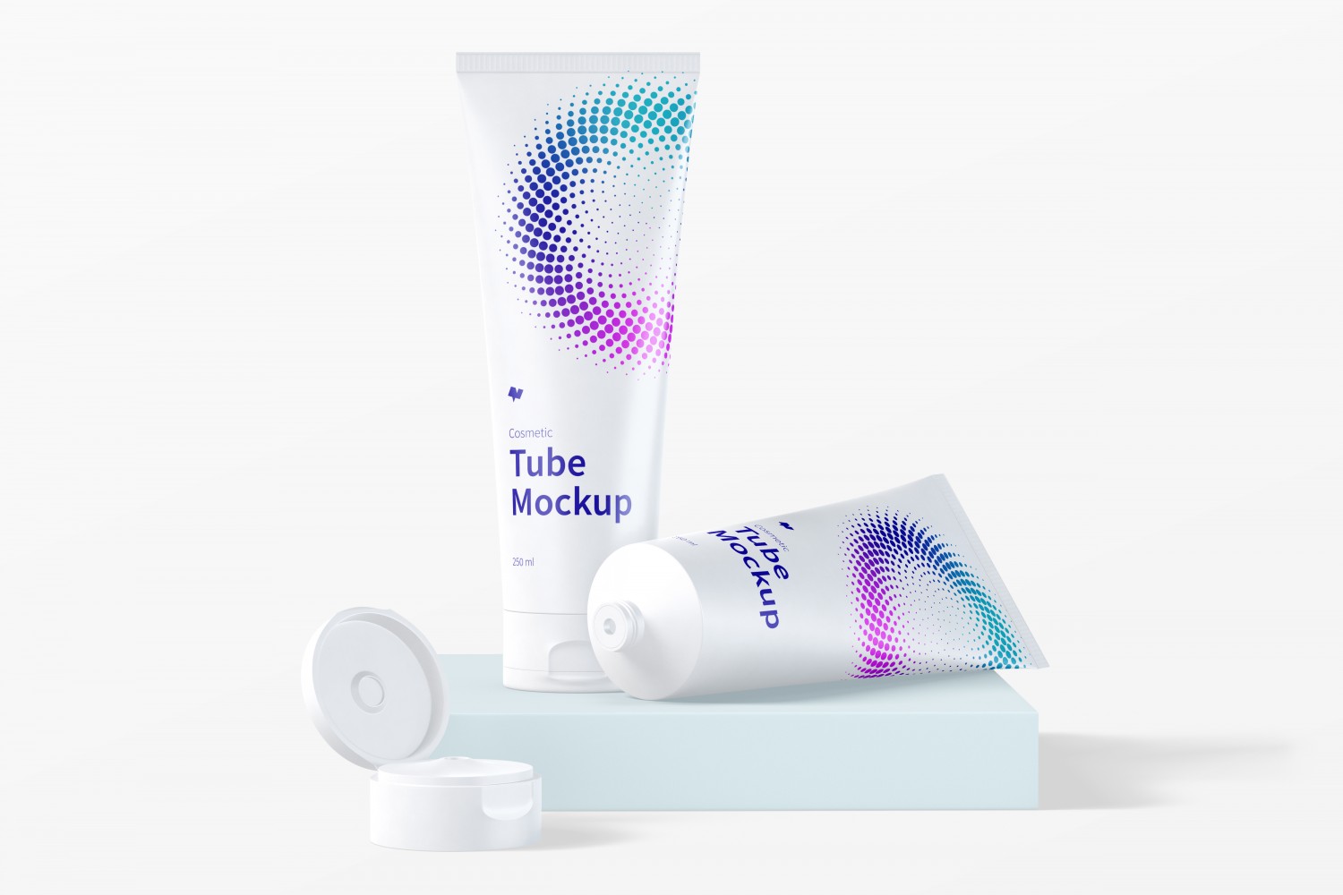 250ml Cosmetic Tubes Mockup Free Download