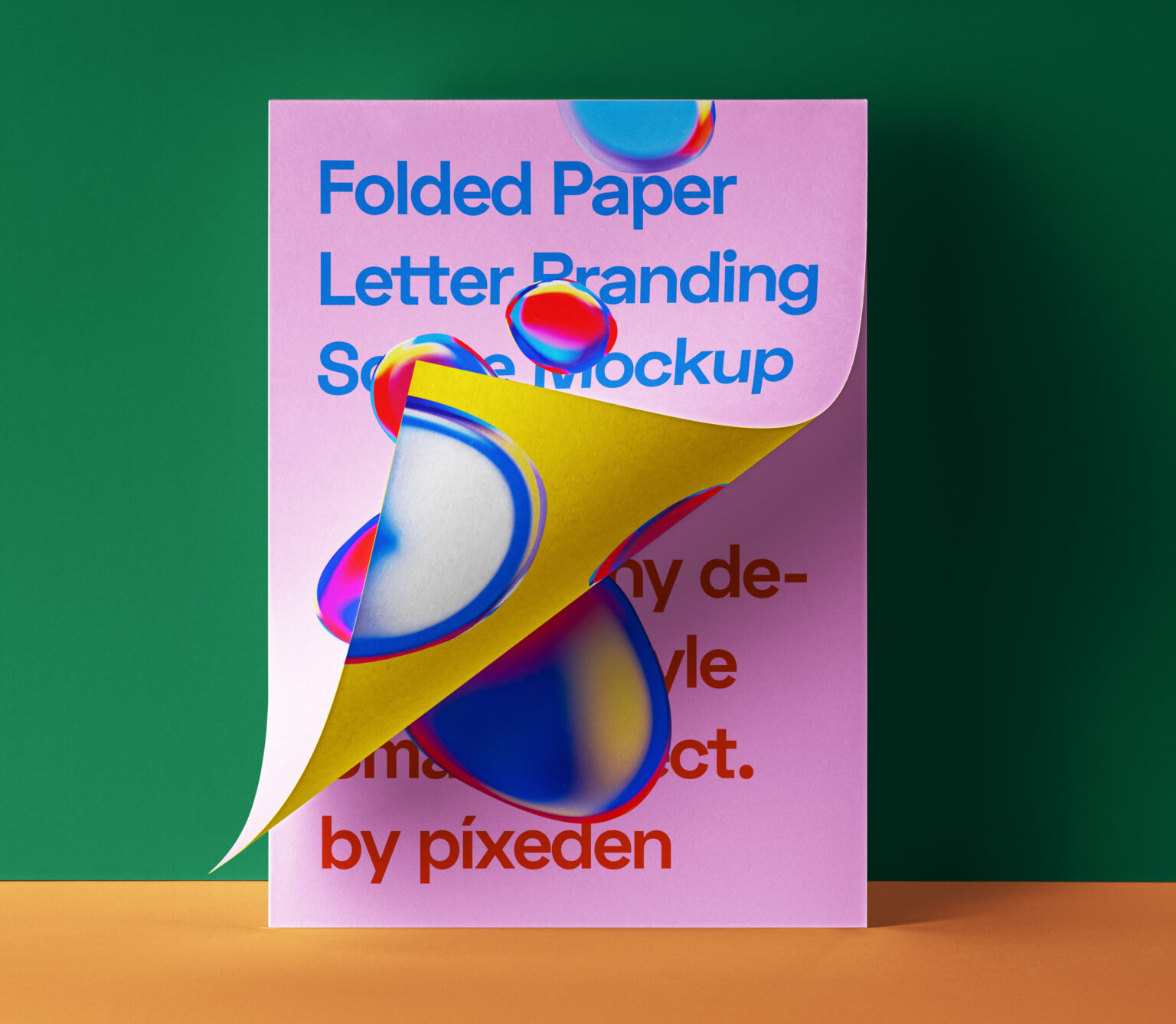 Download Folded Letter Paper Mockup - Free Download