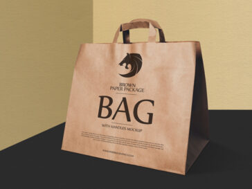 Download Brown Paper Bag Mockup - Free Download