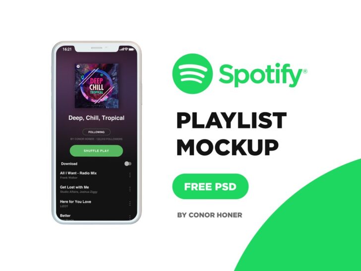 Spotify Playlist Mockup - Free Download