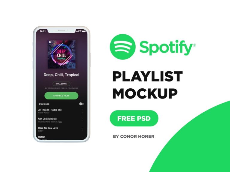 Download Spotify Playlist Mockup - Free Download