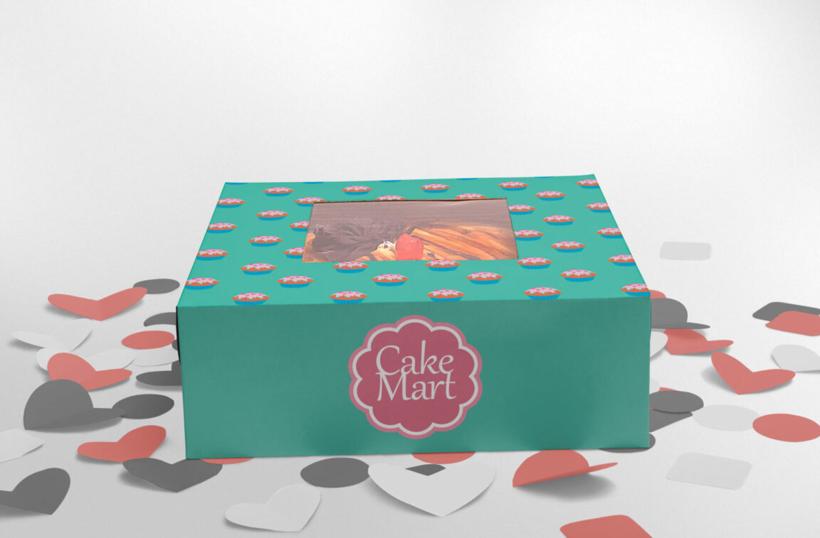 Download Cake Packaging Box Mockup - Free Download