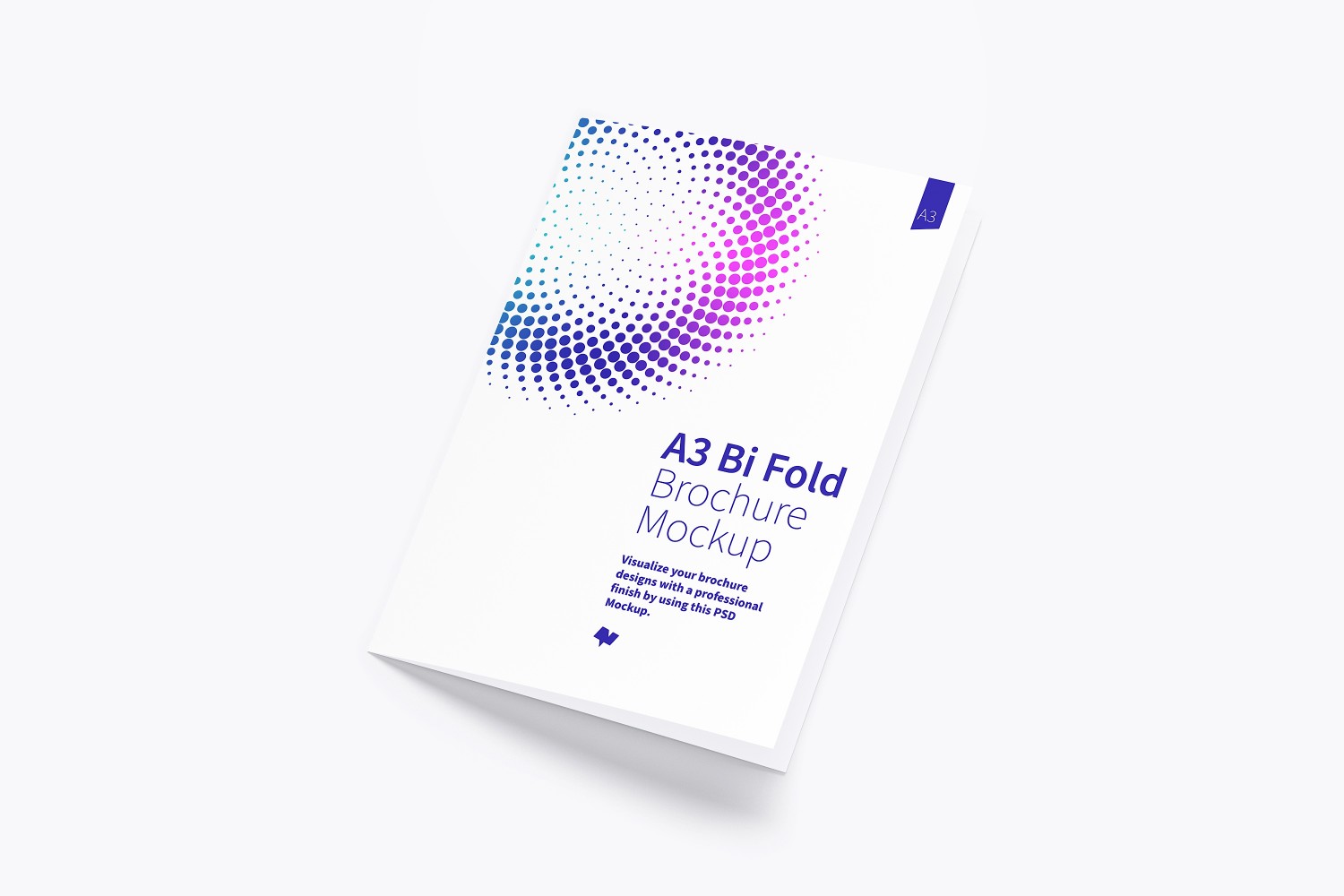 Download A3 Bi Fold Brochure PSD Mockup - Free Download