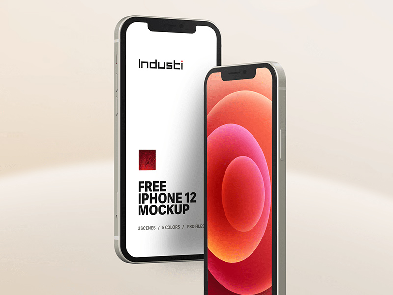 Download Neat and Clean iPhone 12 mockup - Free Download