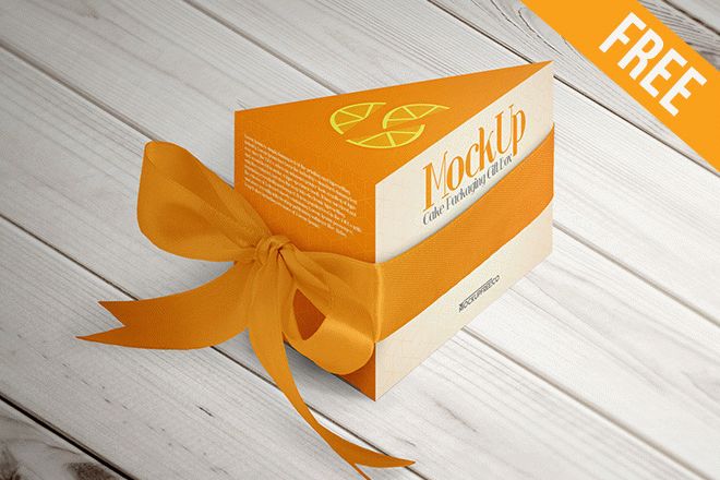 Download Cake Packaging Gift Box Mockup - Free Download