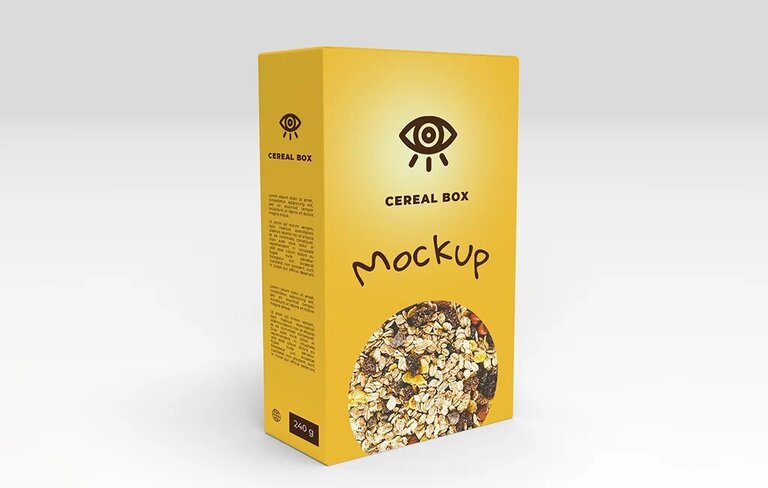 Download Cereal Box Mockup - Free Download