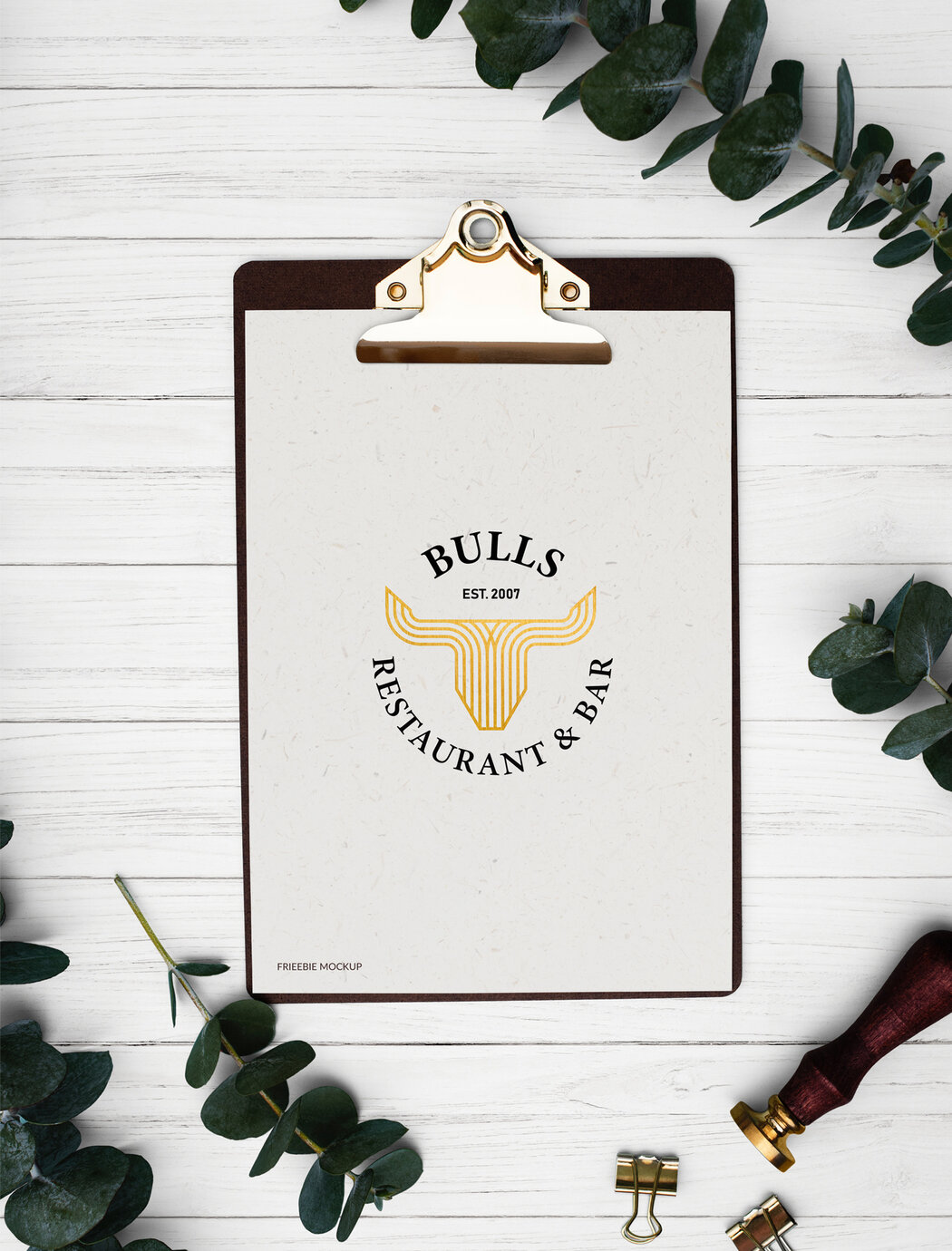 Download Restaurant Clipboard PSD Mockup - Free Download