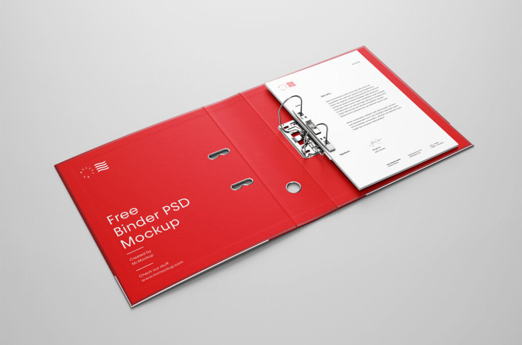 Perspective Binder Mockup - Free Download