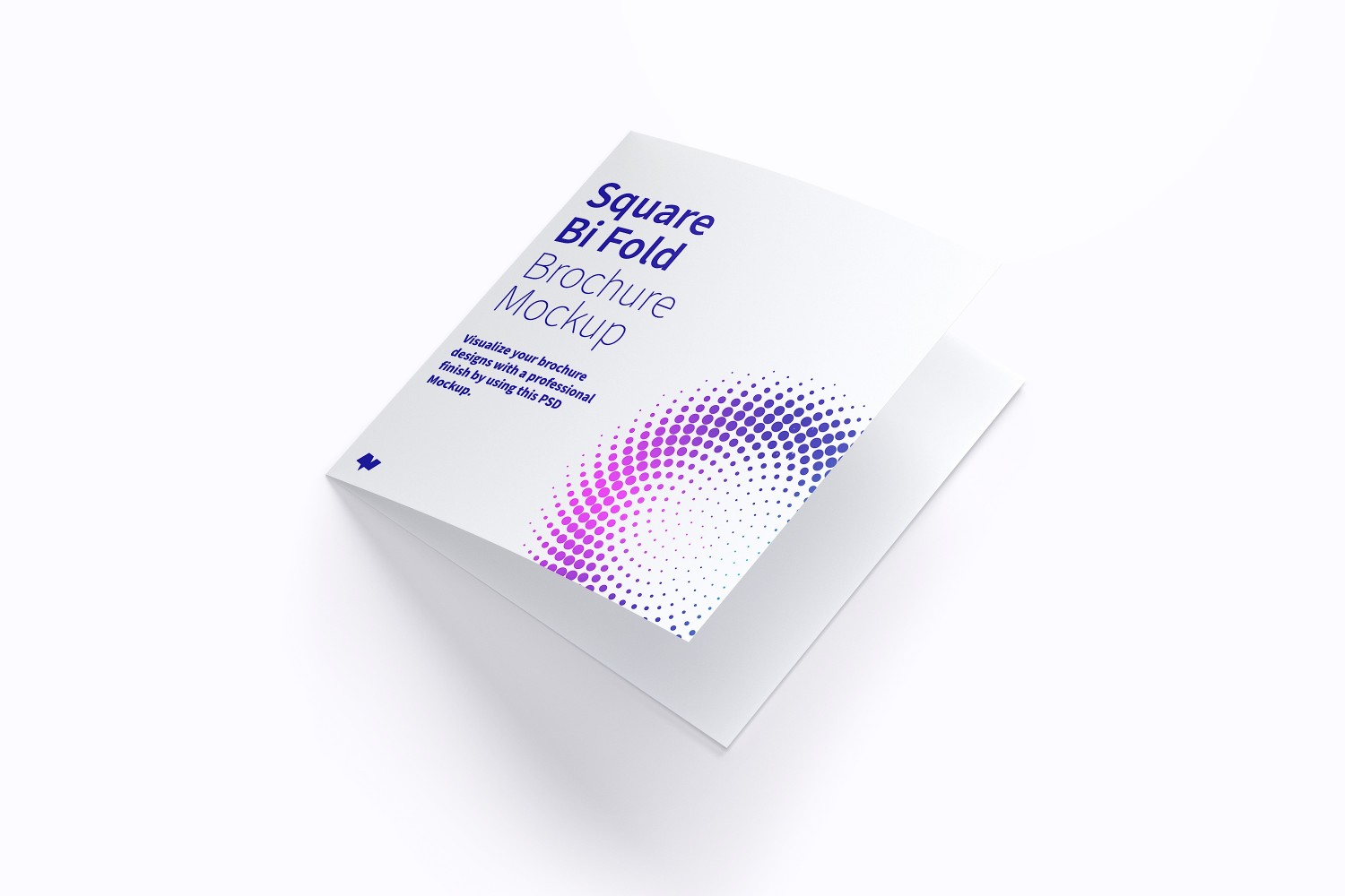 Download Square Bi Fold Brochure Mockup Smashmockup