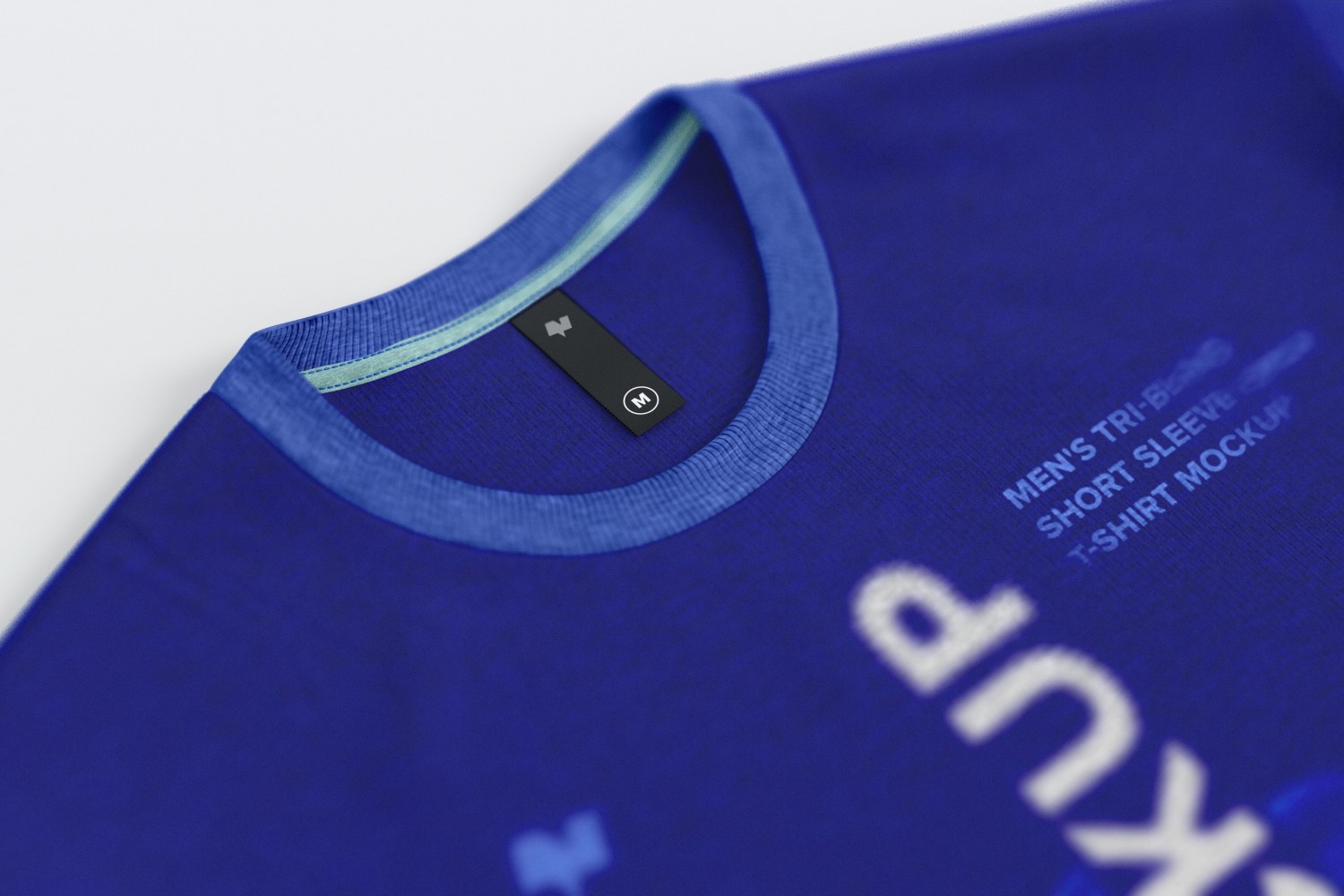 Download Thin Label Rounded Neck T-Shirt Mockup - Free Download