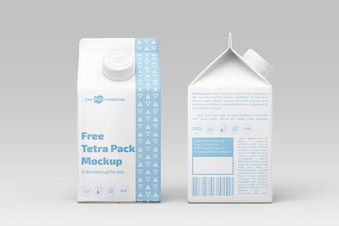 Download Tetra Pack Milk Packaging Mockup - Free Download