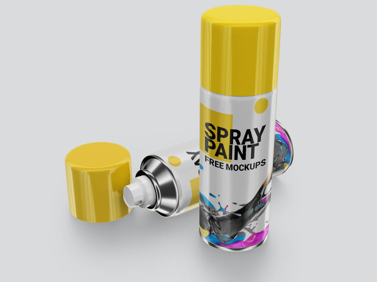Download Free Paint Spray Can Mockup PSD - Free Download