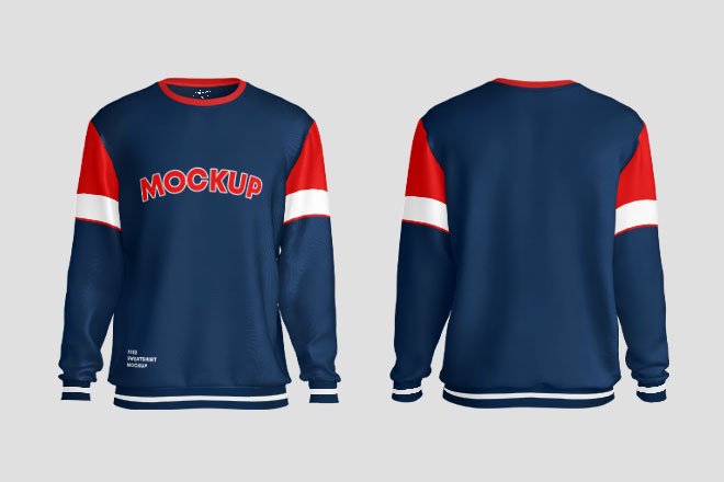 Front and Backside Sweatshirt Mockup - Smashmockup