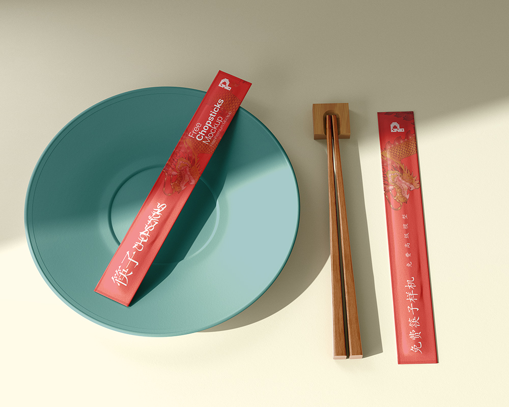 Free Chopsticks Mockup - Free Download