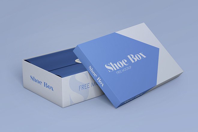 Download 2 Free Shoe Box Mockups - Free Download