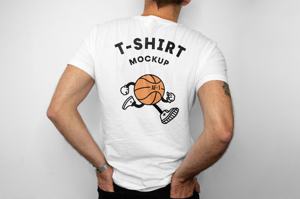 Download Back T-Shirt Mockup - Free Download