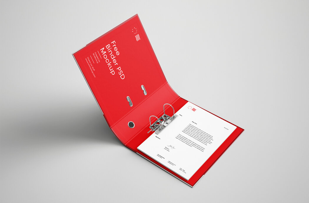 Download Open Binder PSD Mockup - Free Download