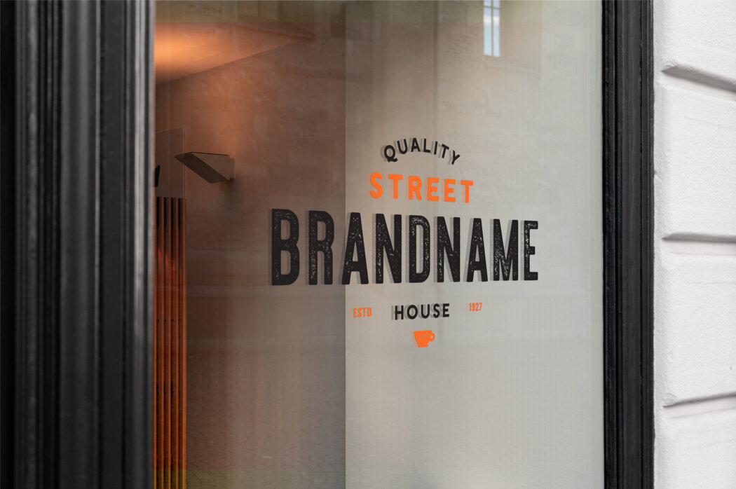 Download Realistic Window Sign Mockup - Free Download