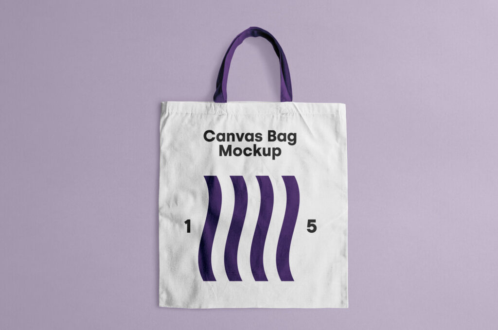 Download Realistic Canvas Tote Bag Mockup - Free Download