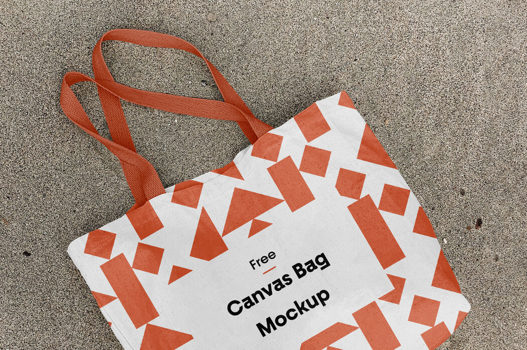Download Realistic Cotton Canvas Bag Mockup - Free Download
