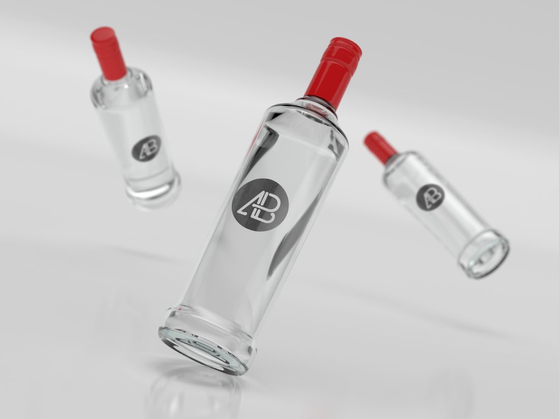 Vodka Bottle Label Mockup - Free Download