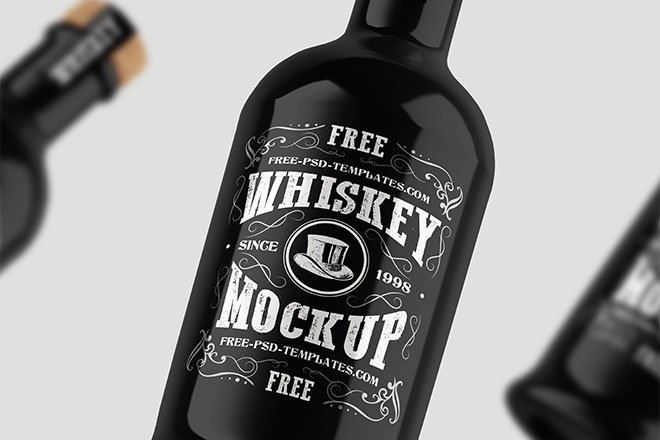 Download Free Whiskey Bottle Mockup - Smashmockup