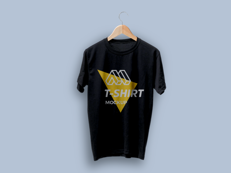 Download T-shirt on Hanger Mockup - Smashmockup